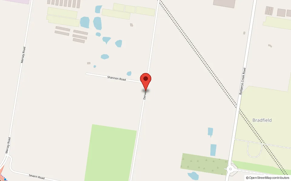 Street map of the area around the chapel, with a red pin.
